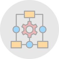 Workflow Process Vector Icon Design