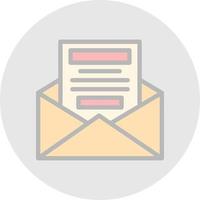 Newsletter Vector Icon Design