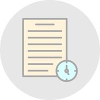 Project Deadline Vector Icon Design