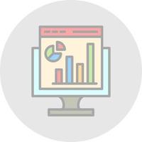 Web Analytics Vector Icon Design