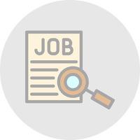 Job Searching Vector Icon Design