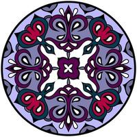 Vector Mandala. Round floral ornament in ethnic style.