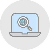 Internet Research Vector Icon Design
