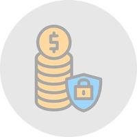 Funds Protection Vector Icon Design