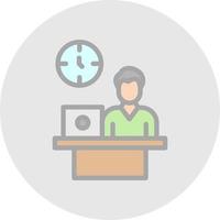 Office Life Vector Icon Design