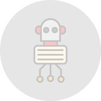 Nano Robot Vector Icon Design