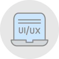 diseño de icono de vector de diseñador de ui ux