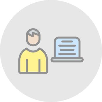 Programmer Vector Icon Design