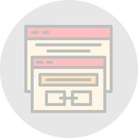 Backlink Vector Icon Design