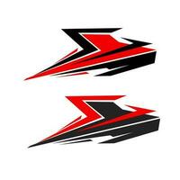 Racing Car decal wrap design. Graphic abstract livery designs for Racing vector