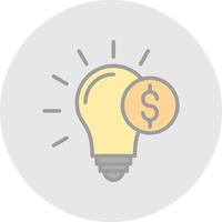Investment Idea Vector Icon Design