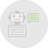 Chatbot Vector Icon Design