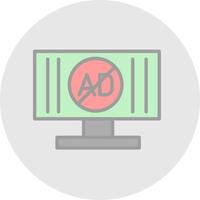 Ad Blocker Vector Icon Design