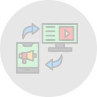 Content Sharing Vector Icon Design