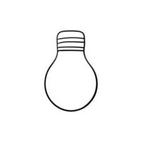 Lamp bulb line simplicity illustration design vector