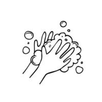 Doodle wash hand illustration symbol and icon. Vector cartoon hand drawn style