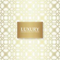 Luxury white ornament pattern design background vector