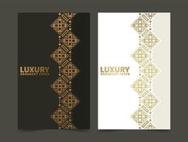 luxury abstract line pattern cover vector