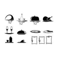 Restaurant Thing Illustration Symbol Collection vector
