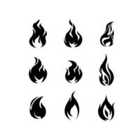 fuego ilustración símbolo colección vector