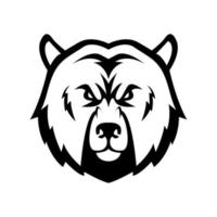 Angry Bear Illustration Vector Design