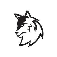 Wolf Head Illustration Vector Design