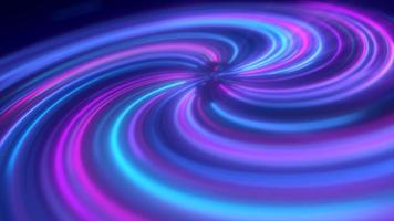 astratto viola e blu multicolore raggiante luminosa contorto vorticoso Linee astratto sfondo. video 4k, movimento design