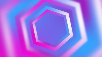 Abstract purple and pink gradient hexagons bright juicy blurred abstract loop background. Video 4k