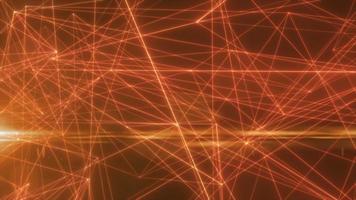 abstract oranje lijnen gloeiend hoog tech digitaal energie abstract achtergrond. video 4k, 60 fps