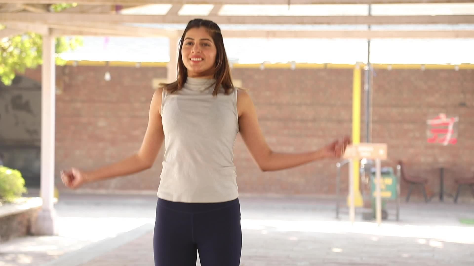 Video of Jump Rope Aerobic Cardio Exercise. 20775578 Stock Video at