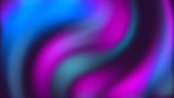Abstract purple blue vibrant gradient swirling twisted lines abstract background. Video 4k