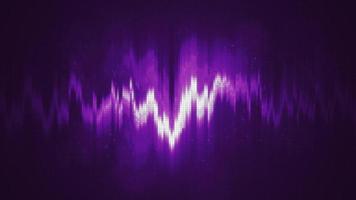 abstract Purper energie equalizer van deeltjes en points abstract achtergrond, video 4k, 60 fps