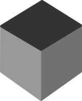 icono de vector de cubo