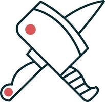 Cleaver Knife Vector Icon