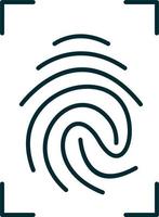 Fingerprint Vector Icon