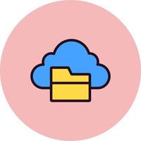 Cloud Folder Vector Icon