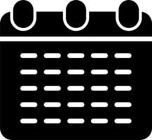 Monthly Calendar Vector Icon