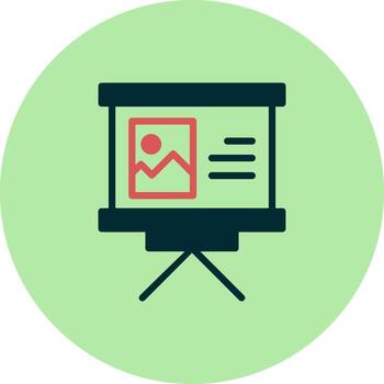 icono de vector de presentación