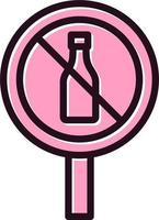 No Alcohol Vector Icon