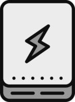 icono de vector de banco de energía