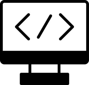 icono de vector de programación