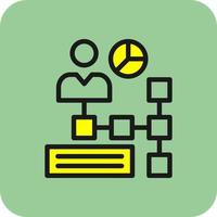 Organization Chart Vector Icon Design