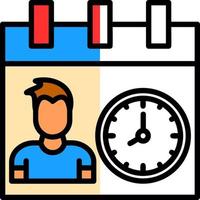 diseño de icono de vector de horas de trabajo