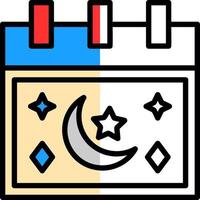 diseño de icono de vector de calendario de ramadán