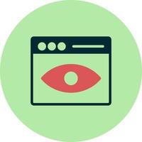 Web Visibility Vector Icon