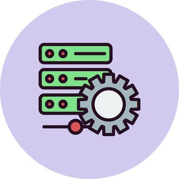 Database Managment Vector Icon