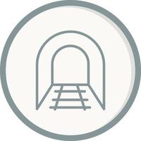 icono de vector de túnel