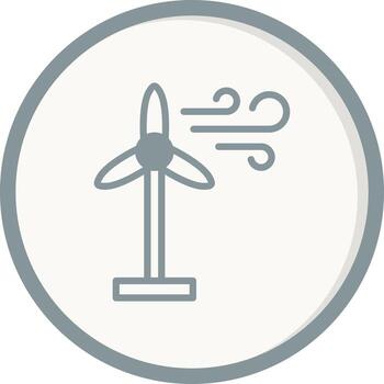 viento energía vector icono