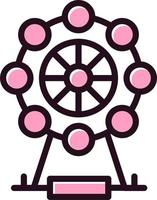 Ferris Wheel Vector Icon