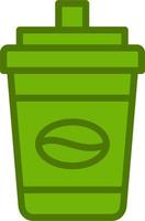 Disposable coffee cup Vector Icon